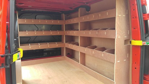 Van racking shelving - van,